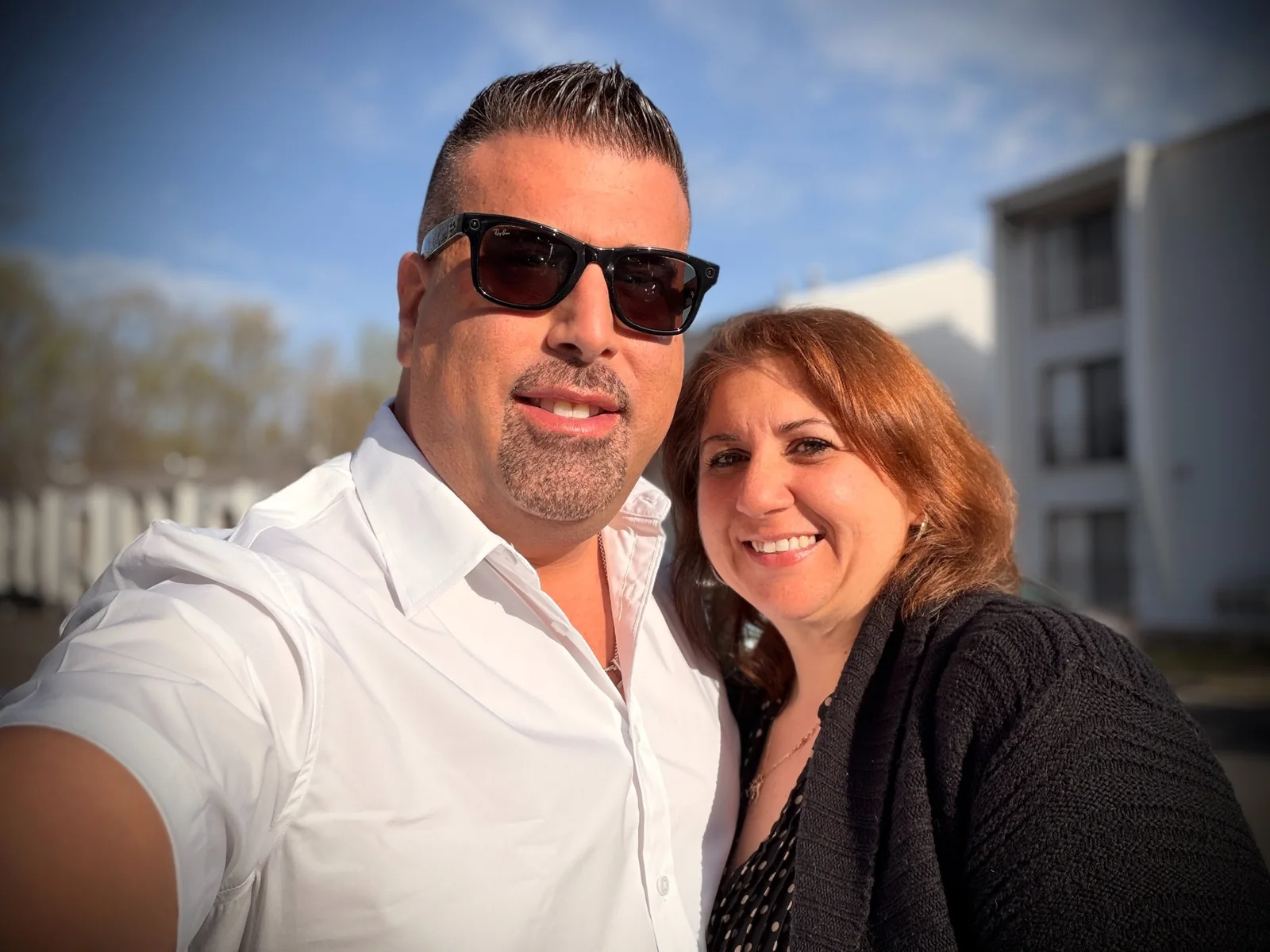 Nicole Mendys and Jay Urbaniak smiling together