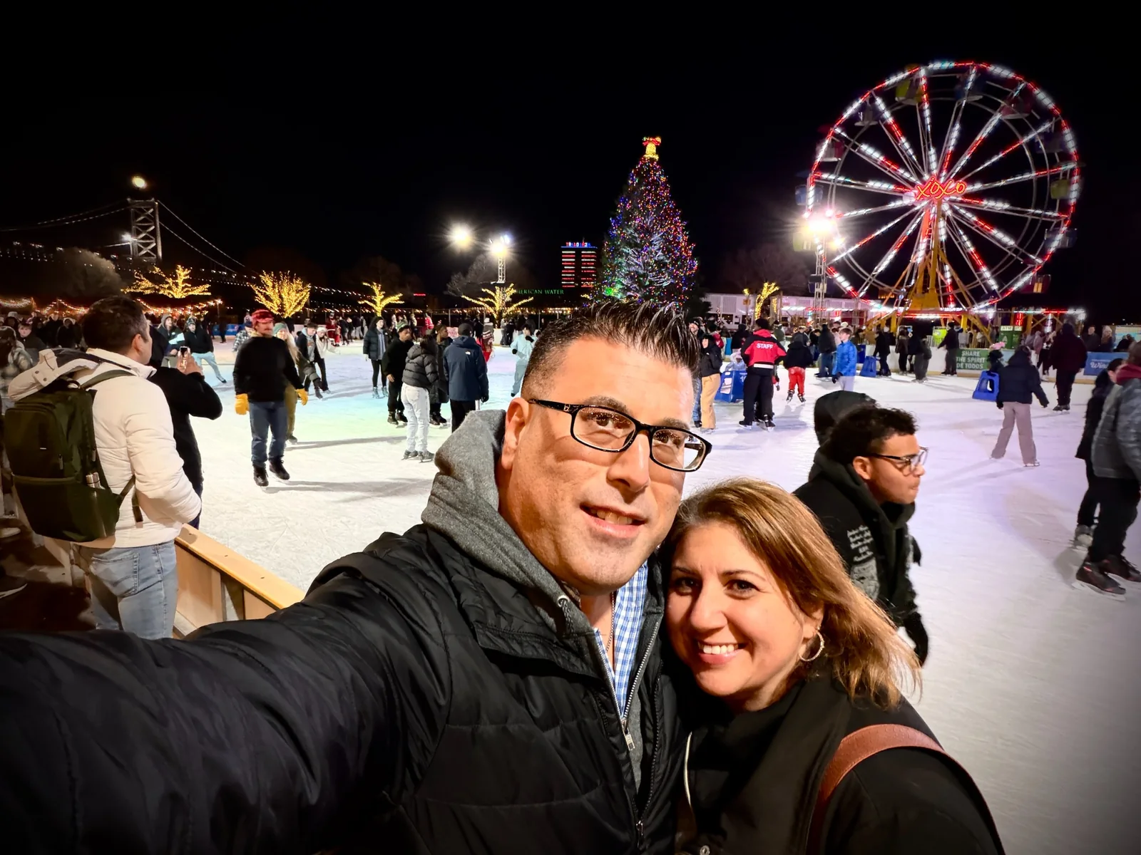 Nicole Mendys and Jay Urbaniak together during a winter outing